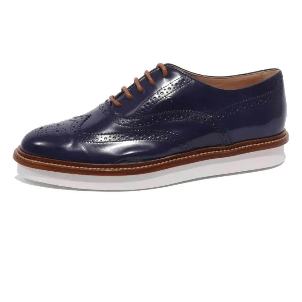 Italienische Oxford-Schuhe mit Brogue-Details