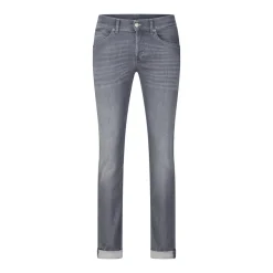 Italienische Skinny-Jeans mit Knopfleiste und fünf Taschen
