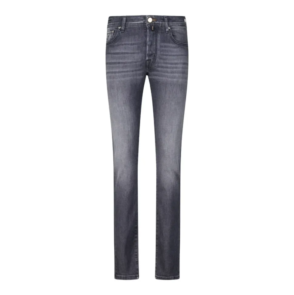 Italienische Slim-Fit Jeans mit klassischen Details