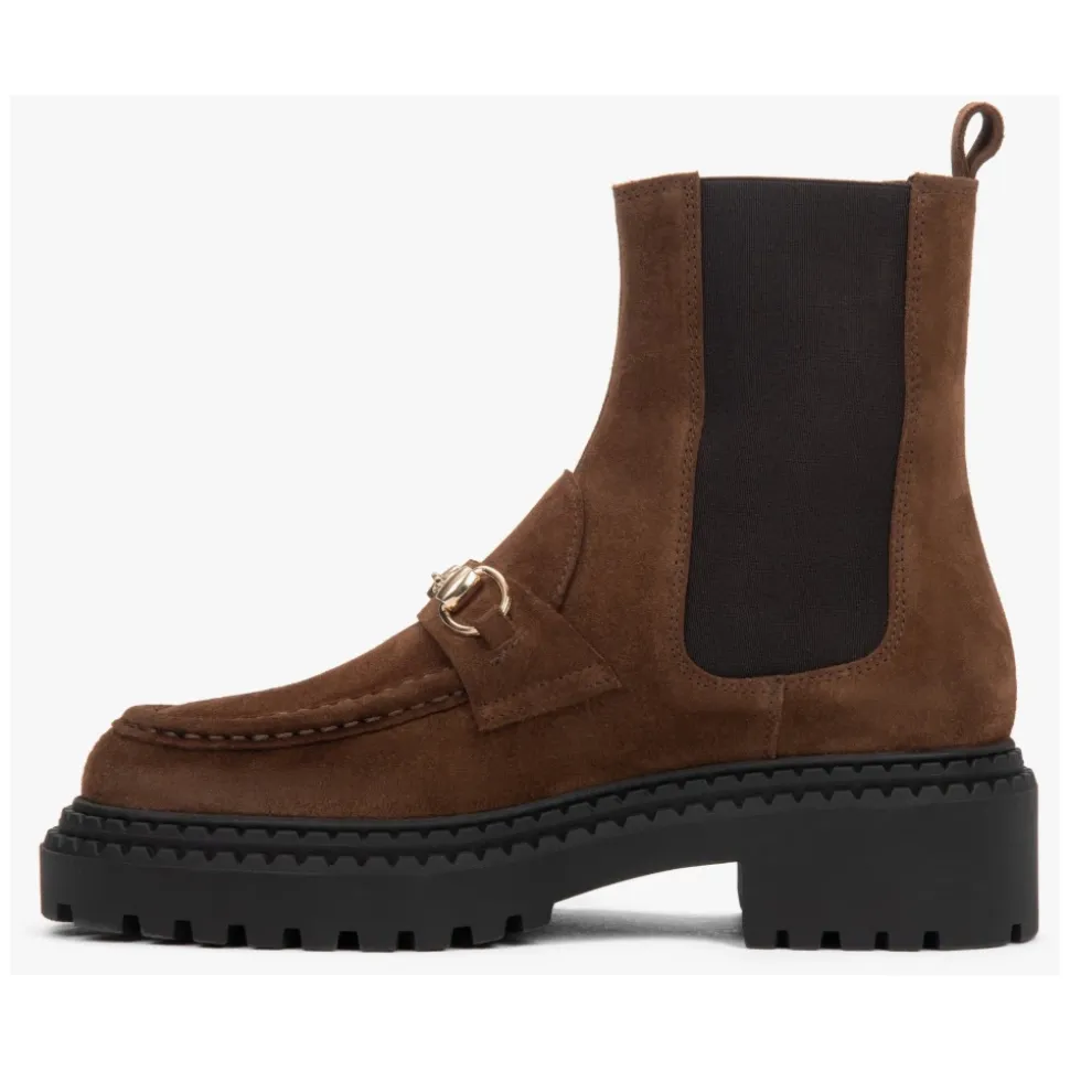 Italienische Velours Chelsea Boots