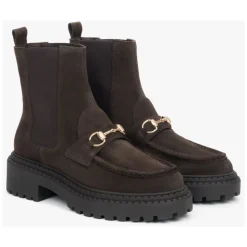 Italienische Velours Chelsea Boots