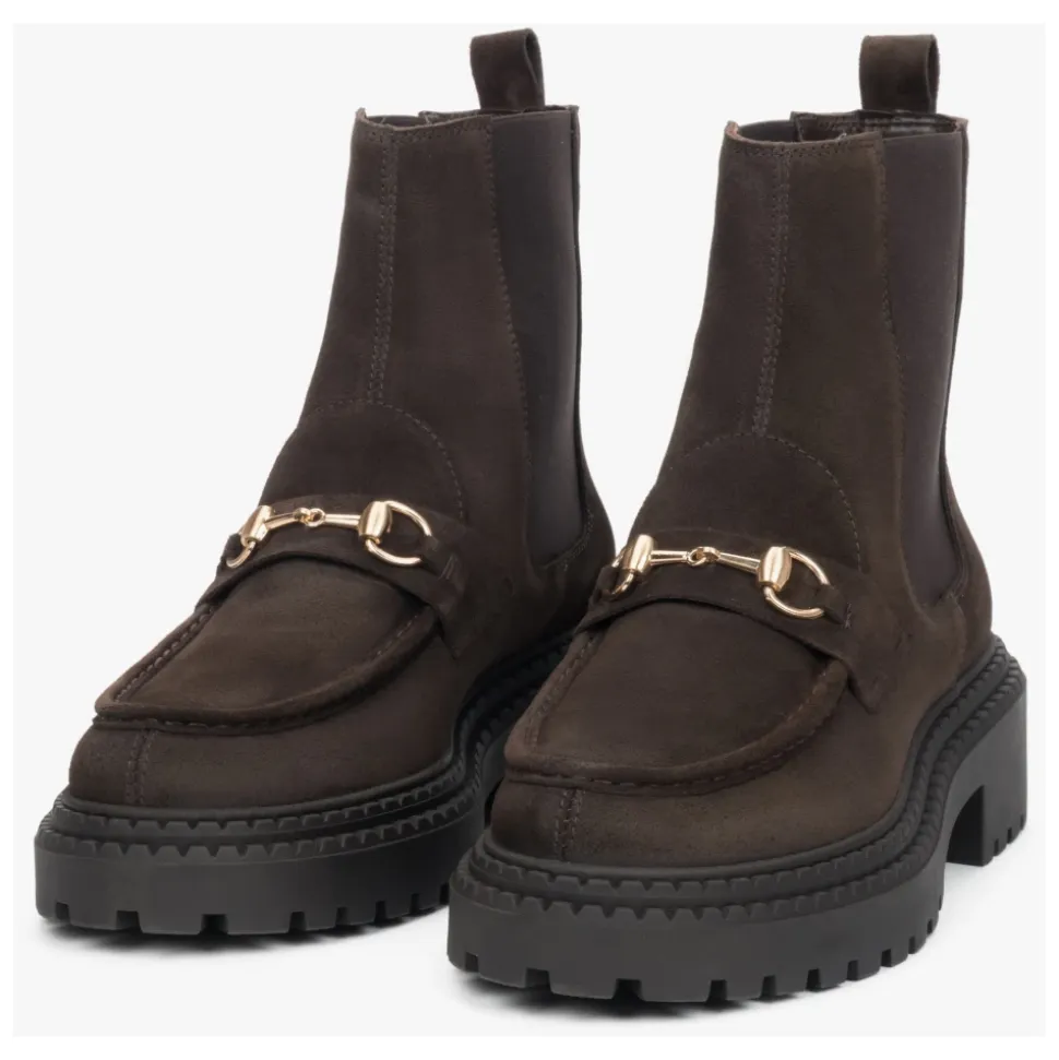 Italienische Velours Chelsea Boots