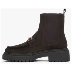 Italienische Velours Chelsea Boots