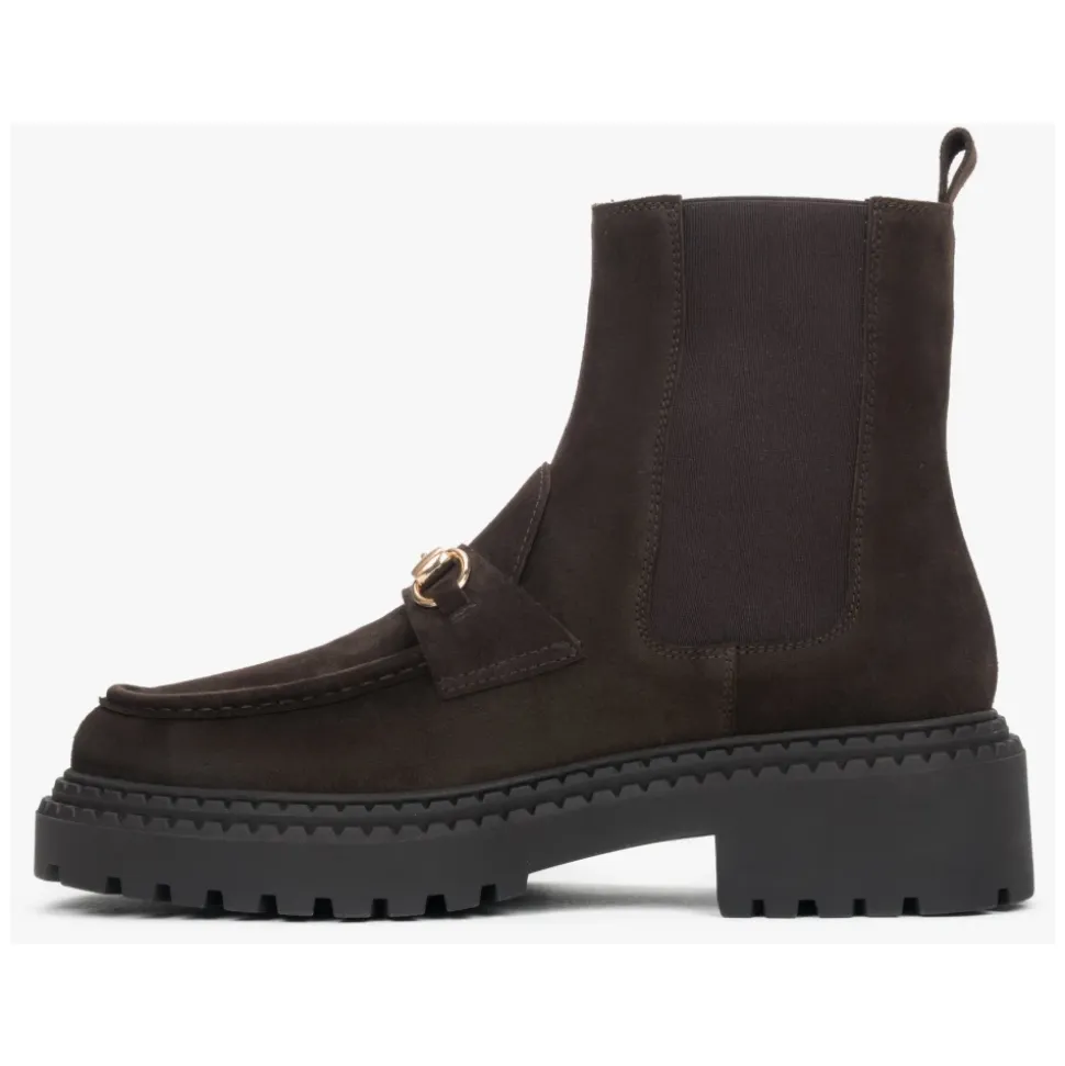 Italienische Velours Chelsea Boots