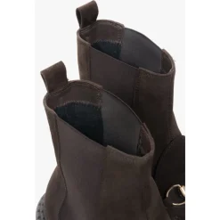 Italienische Velours Chelsea Boots
