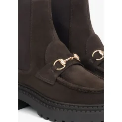 Italienische Velours Chelsea Boots