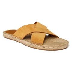 Italienische Wildledersandalen mit Gummisohle