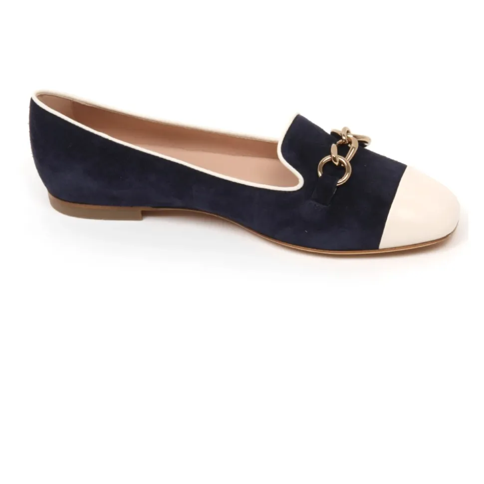 Ivory Ballerina Schuhe mit Ketten-Detail