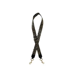 Jacquard Logo Stoff Schultertasche