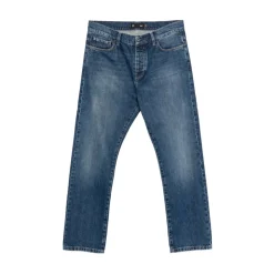 Jeans mit Knopfleiste und fünf Taschen