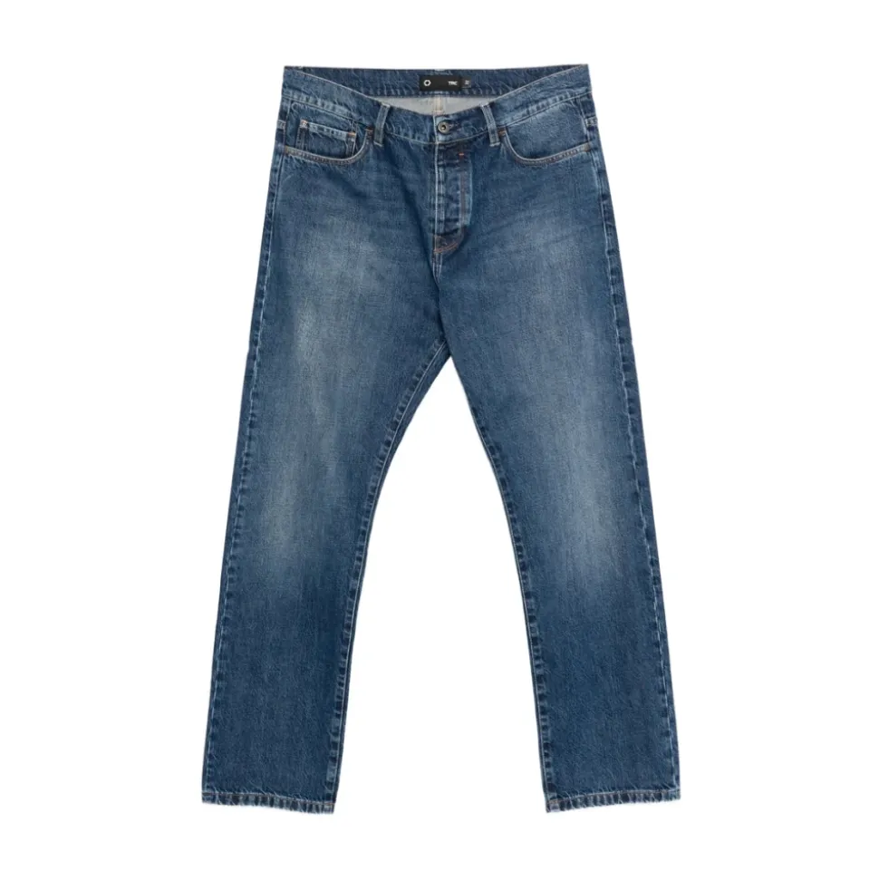 Jeans mit Knopfleiste und fünf Taschen