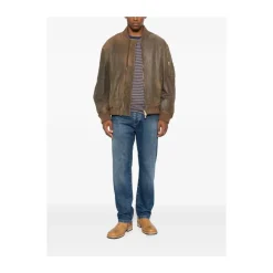Jeans mit Knopfleiste und fünf Taschen
