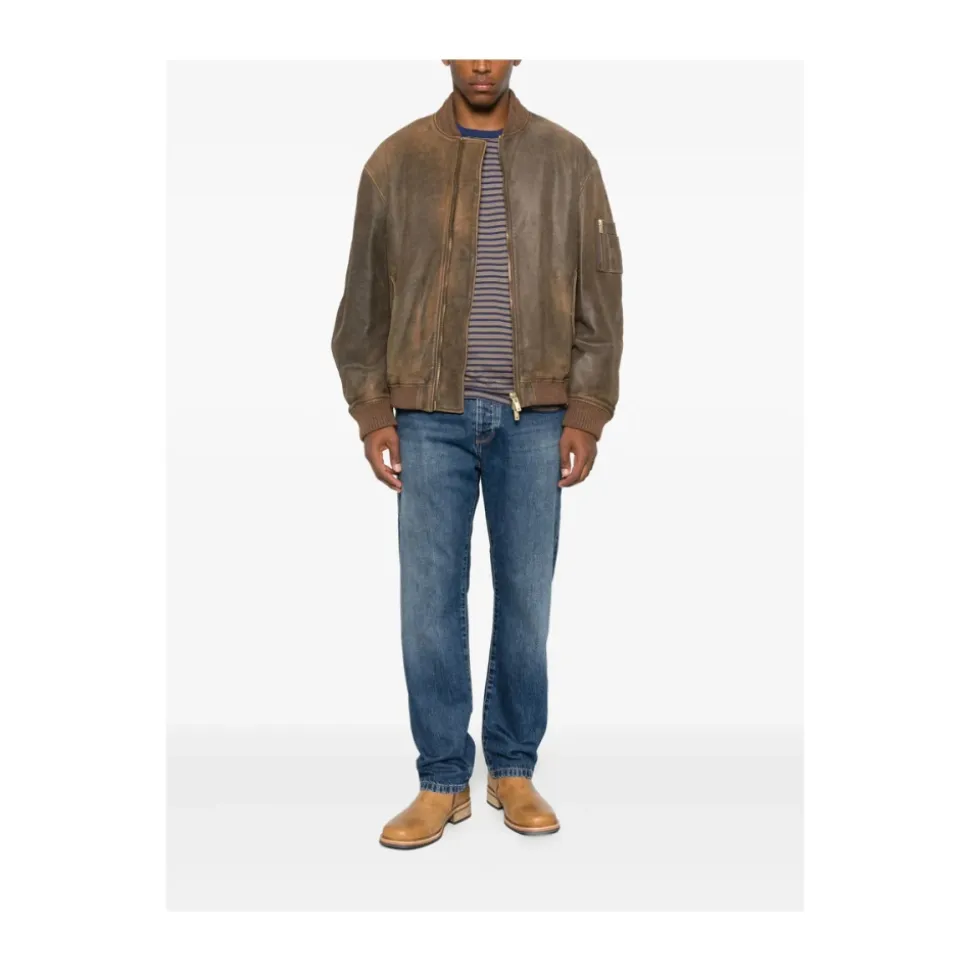 Jeans mit Knopfleiste und fünf Taschen