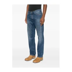 Jeans mit Knopfleiste und fünf Taschen