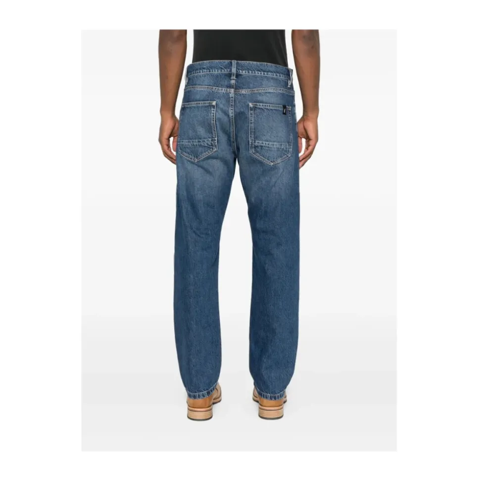 Jeans mit Knopfleiste und fünf Taschen