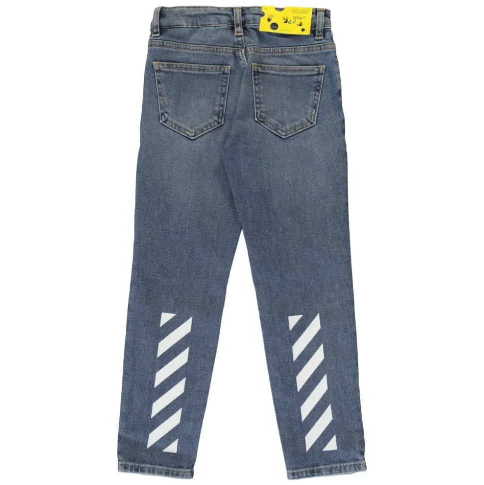 Jeans mit Kontrastnähten