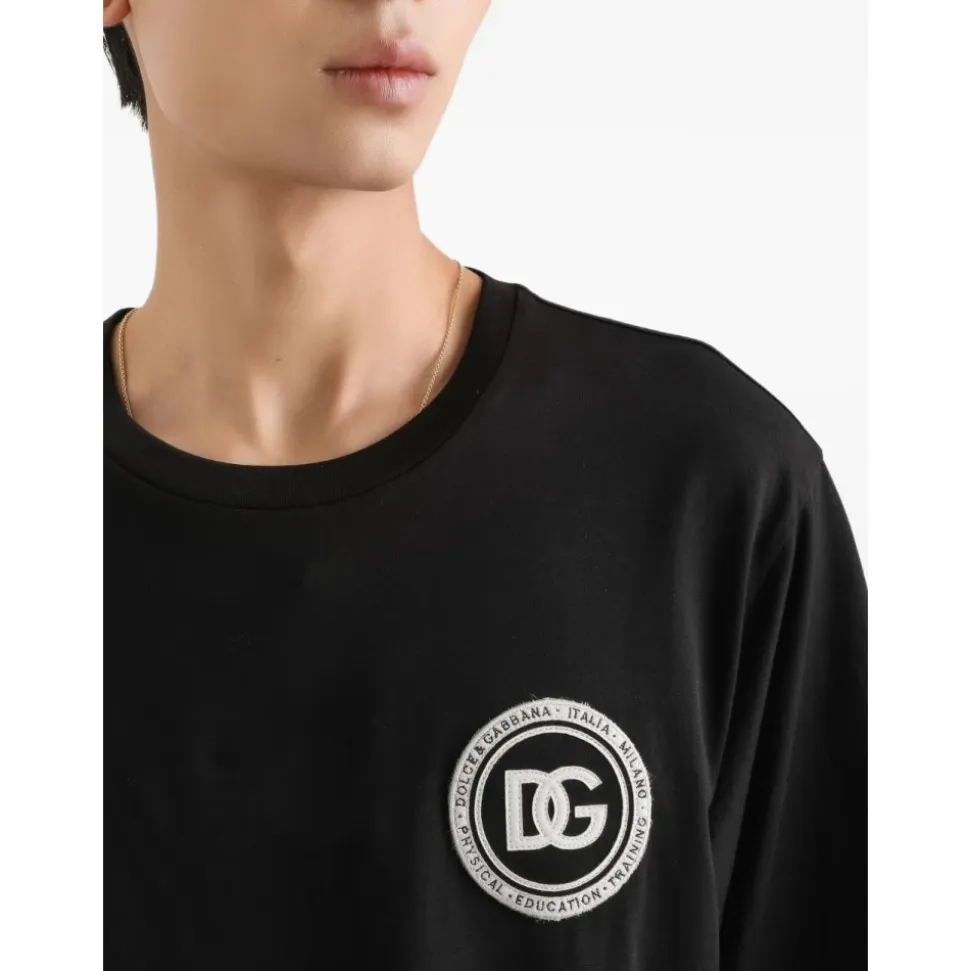 Jersey T-Shirt mit Patch