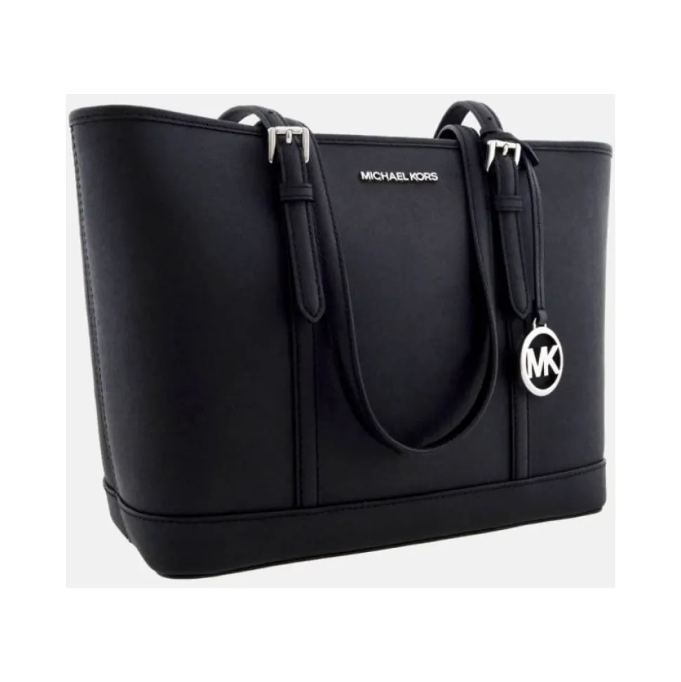 Jet Set Travel Kleine Henkeltasche aus Saffianoleder mit Reißverschluss oben