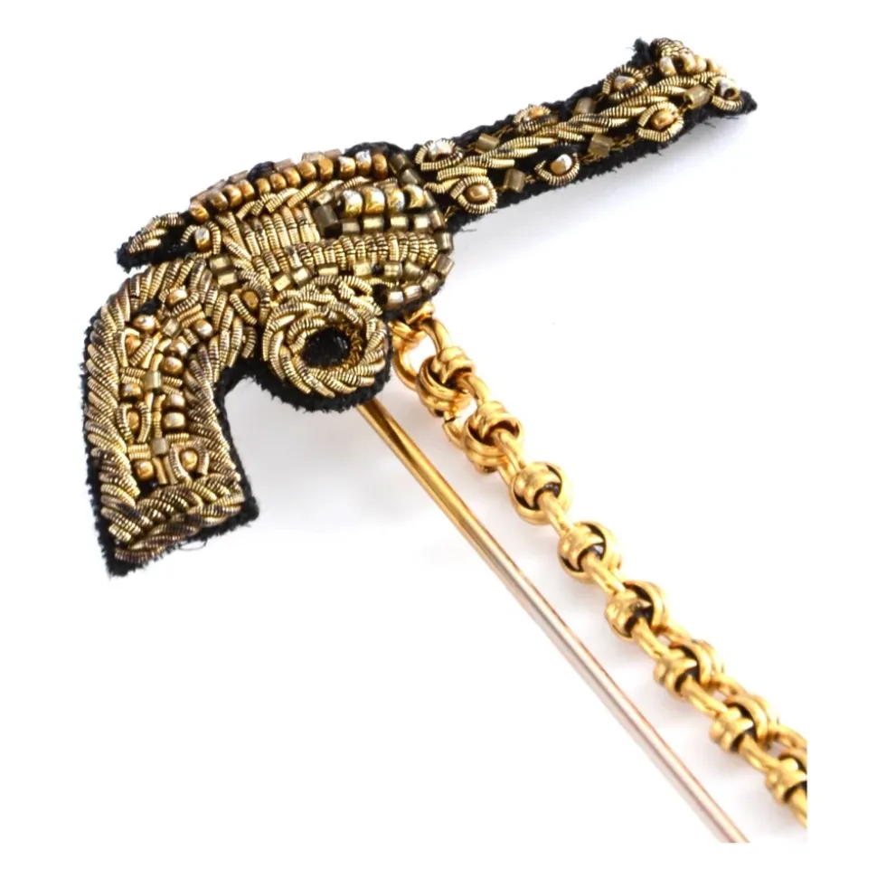 Jewel Gun Brooch