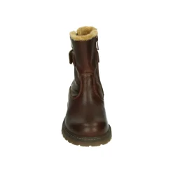 Jungen Lammfell Stiefel Braun Leder