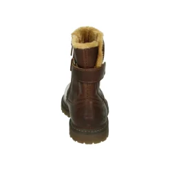 Jungen Lammfell Stiefel Braun Leder