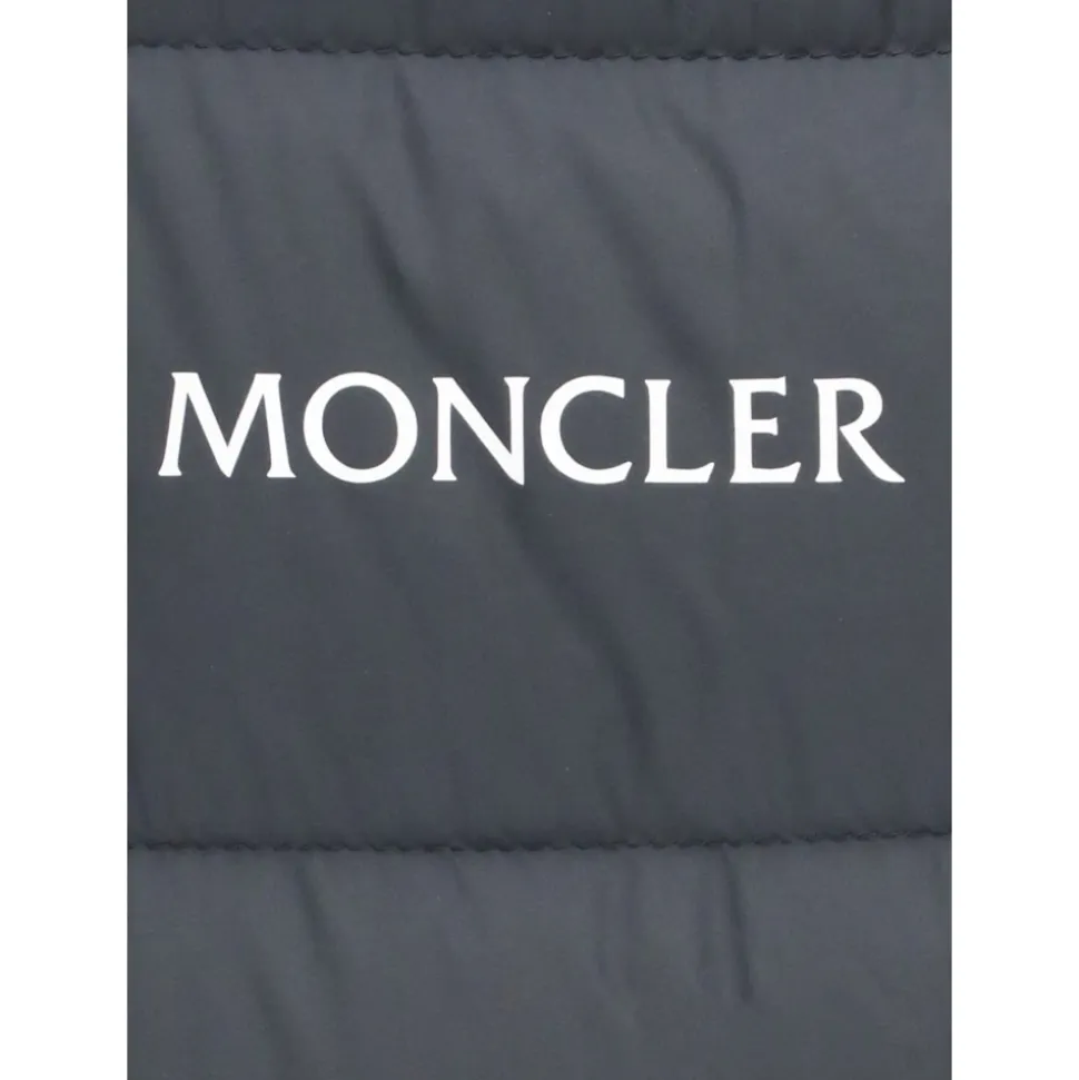 Jungen Schwarze Daunenjacke Hoher Kragen