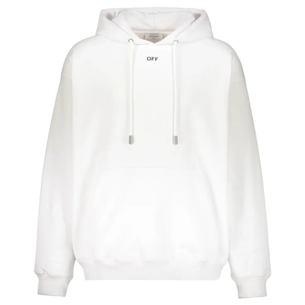 Kapuzenpullover in bequemem und vielseitigem Weiß.