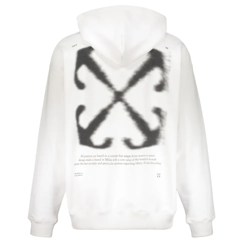 Kapuzenpullover in bequemem und vielseitigem Weiß.