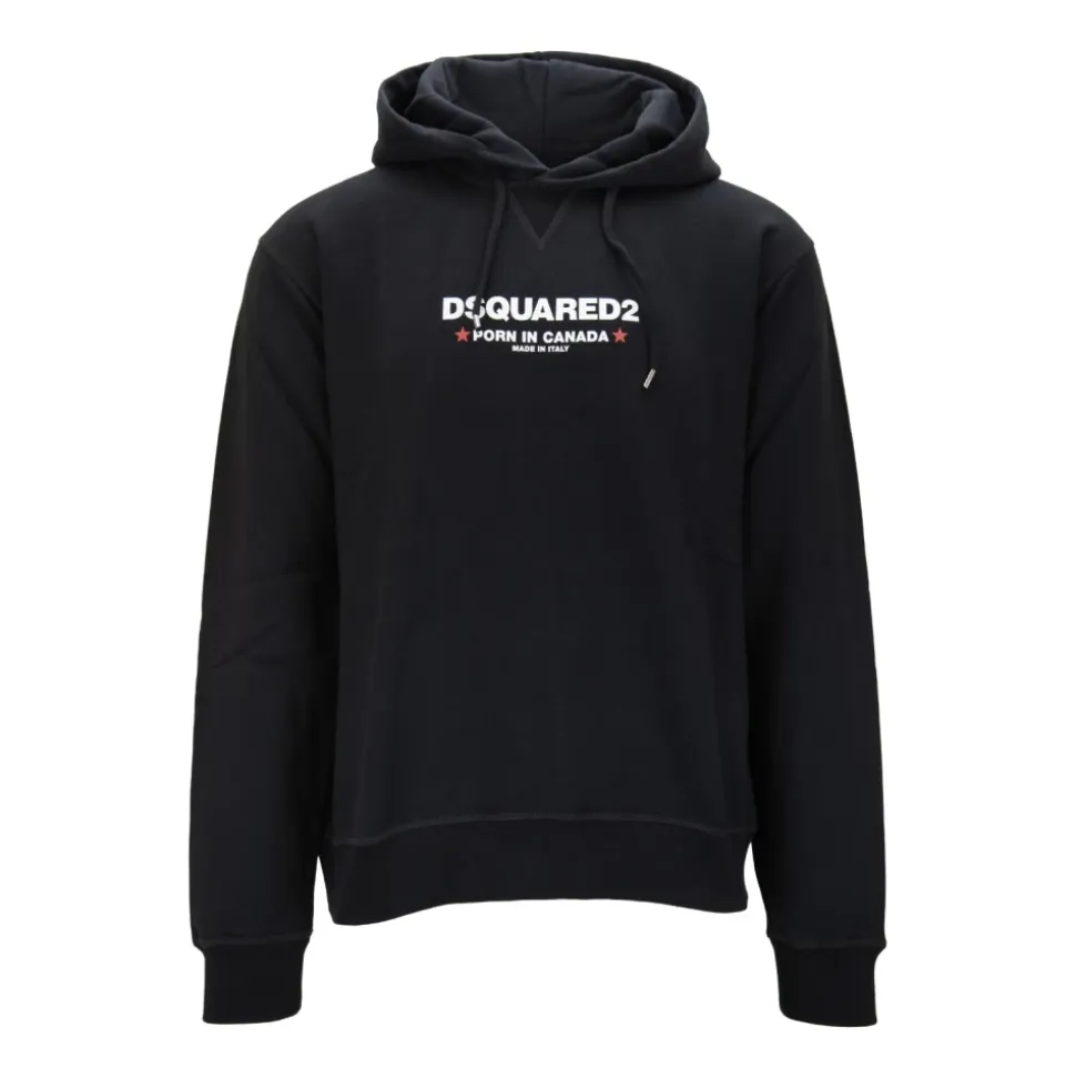 Kapuzenpullover mit Kontrastdruck
