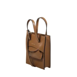 Karamell Mini Flap Tasche