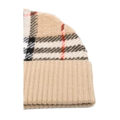 Karierte Beanie Handtuch Stil