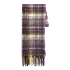 Karierter Mohair-Wollschal