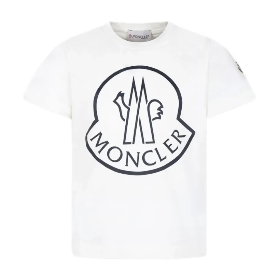 Kinder Bedrucktes T-Shirt Weiß