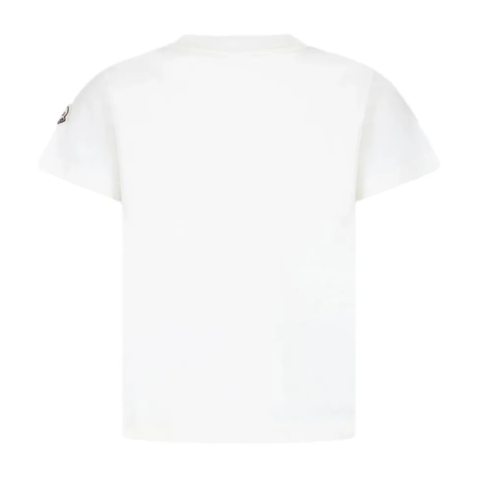 Kinder Bedrucktes T-Shirt Weiß