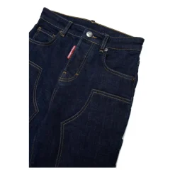 Kinder Blaue Cargo Jeans