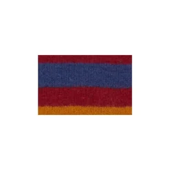 Kinder blaue Fleece-Handschuhe mit mehrfarbigen Streifen