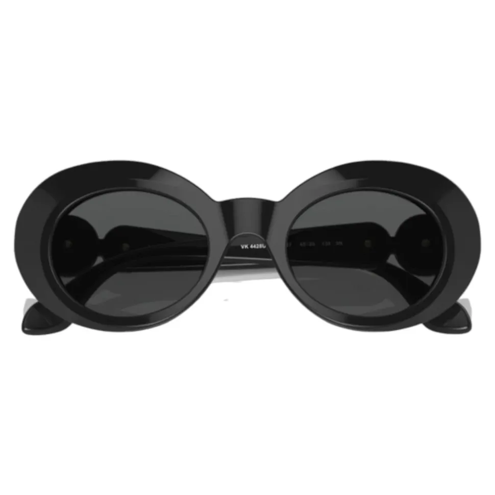 Kinder Oval Sonnenbrille Schwarz Glänzend