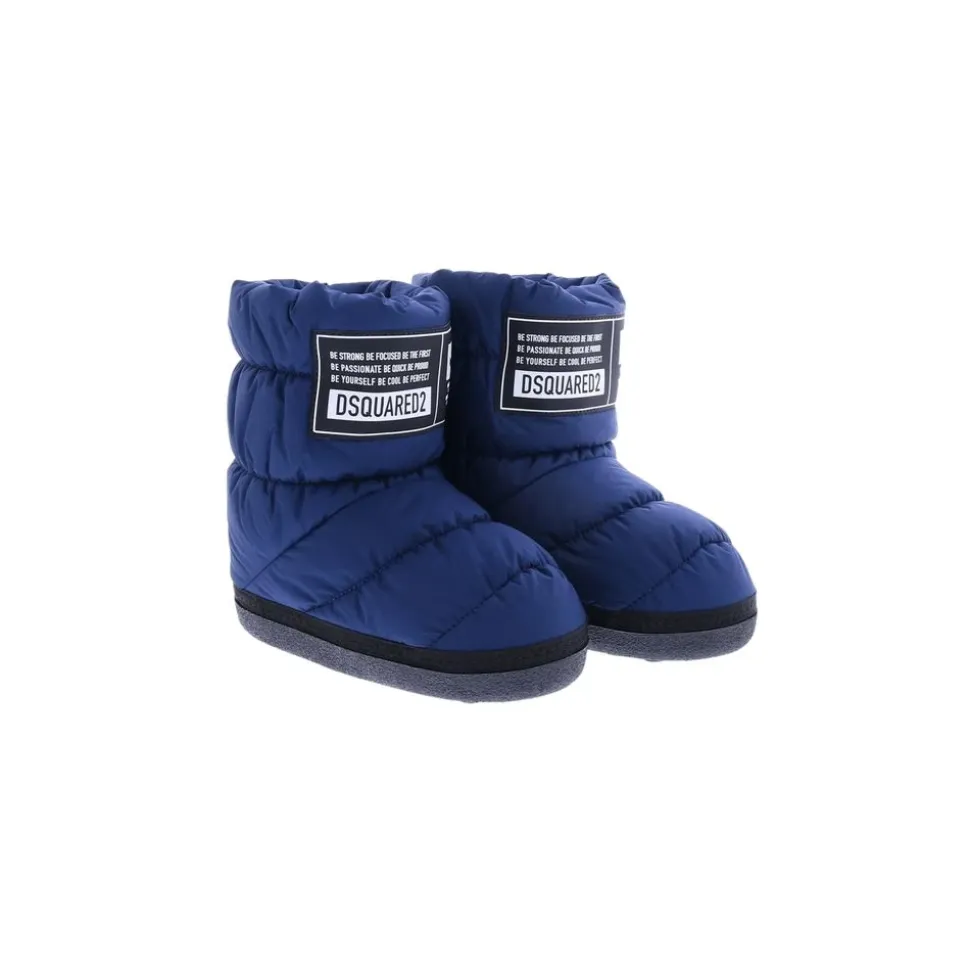 Kinder Schneestiefel Niedriges Logo Patch