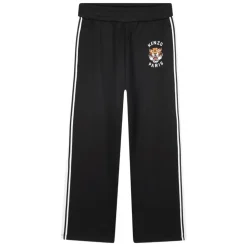 Kinder Schwarze Hose mit Logo-Stickerei