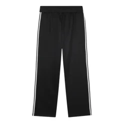 Kinder Schwarze Hose mit Logo-Stickerei