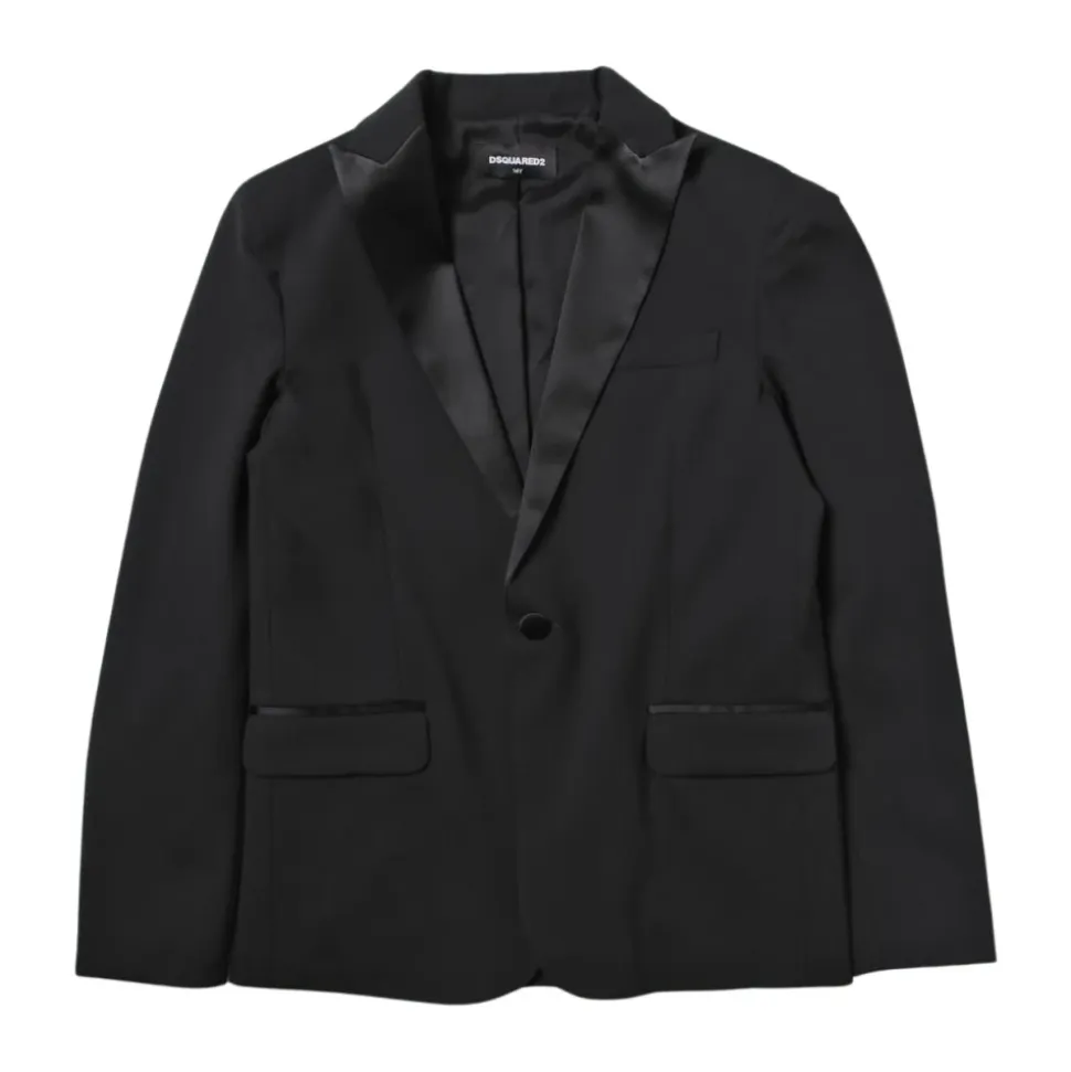 Kinder Schwarzer Blazer, Klassischer Stil