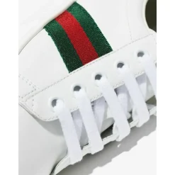 Kinder Weiße Leder Sneakers Ace