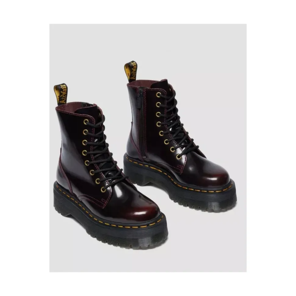 Kirschroter Arcadia Jadon Lederstiefel