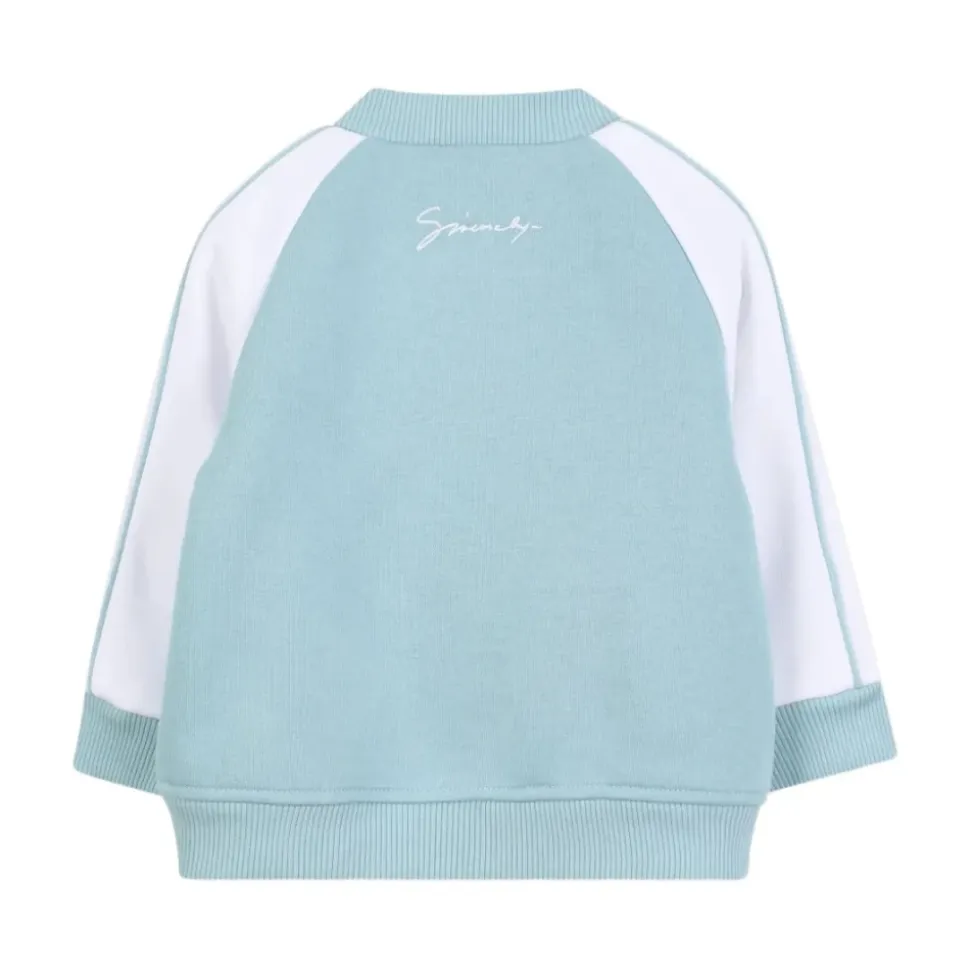 Klare Blaue Kinderjacke mit Weißen Ärmeln