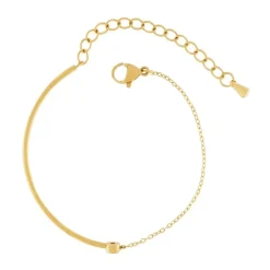 Klares CZ-Armband in Goldplattierung