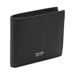 Klassische Bifold-Geldbörse aus genarbtem Leder