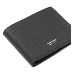 Klassische Bifold-Geldbörse aus genarbtem Leder