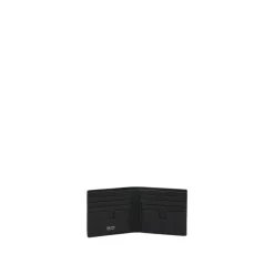 Klassische Bifold-Geldbörse aus genarbtem Leder