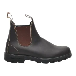 Klassische braune Leder-Stiefeletten