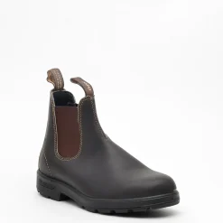 Klassische braune Leder-Stiefeletten